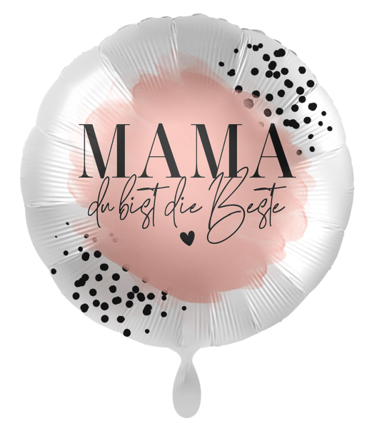 Folienballon - Mama du bist die Beste (rosa) - ø 43cm